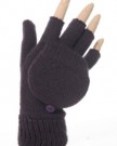 JA-Ladies-Purple-Knitted-Fingerless-Mitten-Cap-Gloves-0
