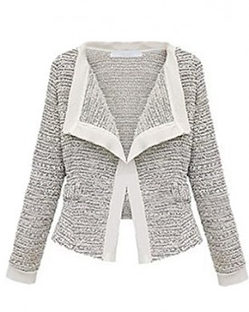 JTC-Women-Knit-Long-Sleeve-Slim-Short-Coat-Cardigan-Jacket-Outerwear-Top-S-Ivory-0