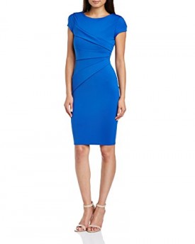 Jessica-Wright-Womens-Vicky-Body-Con-Short-Sleeve-Dress-Blue-Cobalt-Size-8-0