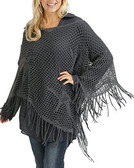 Joe-Browns-Womens-Beautiful-Long-Sleeved-Blouse-And-Poncho-Set-Charcoal-810-0