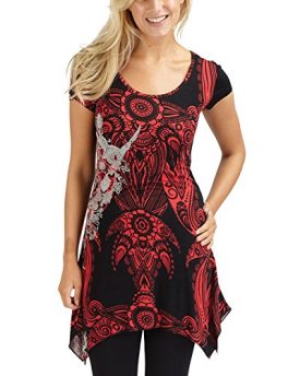 Joe-Browns-Womens-Enthralling-Entrance-Short-Sleeved-Tunic-Top-RedBlack-8-0