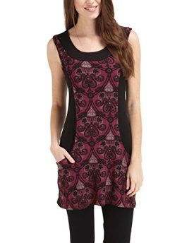 Joe-Browns-Womens-The-Fabulous-Flattering-Sleeveless-Tunic-Top-RedBlack-18-0