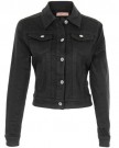 KRISP-Ladies-Womens-Button-Down-Collared-Full-Sleeve-Cropped-Bomber-Biker-Denim-Jeans-Jacket-Coat-Light-Wash-Faded-Colour-Summer-Autumn-9124-0-0