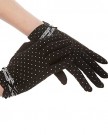 Kenmont-Summer-Women-Dots-Sun-UV-Protection-Outdoor-100-Cotton-Driving-Gloves-Black-0