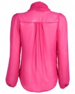 Krisp-Womens-Pussy-Bow-Tie-Blouse-Chiffon-Shirt-Tops-Evening-Party-Prom-Casual-Summer-Draped-dress-Size-8-10-12-14-16-9522-18-Cerise-0-0