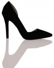 L1B-Womens-Ladies-High-Slim-Heel-Slip-On-Stylish-Point-Formal-Court-Shoes-Size-Blacks-Black-Faux-Suede-Size-8-UK-0-5