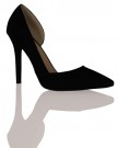 L1B-Womens-Ladies-High-Slim-Heel-Slip-On-Stylish-Point-Formal-Court-Shoes-Size-Blacks-Black-Faux-Suede-Size-8-UK-0-6