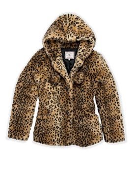 LADIES-WINTER-BRAVE-SOUL-FAUX-FUR-LEOPARD-PRINT-POM-POM-TRENDY-COAT-JACKET-Leopard-Print-UK16-77-Polyester-23-Acrylic-0