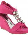 LADIES-WOMENS-BLACK-BEACH-SUMMER-STRAPPY-SANDALS-LOW-MID-HIGH-HEELS-WEDGES-SIZE-3-4-5-6-7-8-UK-6-EU-39-US-8-Hot-Pink-Fuchsia-Suede-0-0