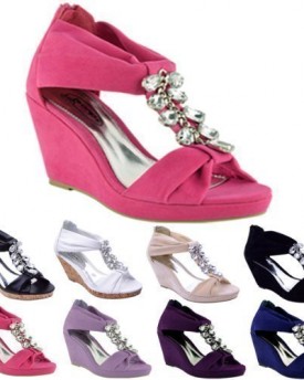 LADIES-WOMENS-BLACK-BEACH-SUMMER-STRAPPY-SANDALS-LOW-MID-HIGH-HEELS-WEDGES-SIZE-3-4-5-6-7-8-UK-6-EU-39-US-8-Hot-Pink-Fuchsia-Suede-0