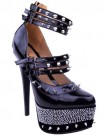 LADIES-WOMENS-BLACK-NUDE-STUDDED-SPIKE-STRAPPY-GOTHIC-ANKLE-STRAP-HIGH-HEELS-PLATFORMS-COURT-SHOES-SIZE-UK-6-EU-39-US-8-Black-Patent-0-0
