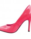 LADIES-WOMENS-BRIGHT-FLUORESCENT-NEON-POINTED-TOE-COURT-SHOES-HIGH-HEELS-SIZE-UK-6-Neon-Pink-0-2
