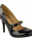 LADIES-WOMENS-LOW-MID-HIGH-HEEL-ANKLE-STRAP-COURT-SHOES-WORK-PUMPS-SANDALS-SIZE-UK-7-Black-Patent-0-0