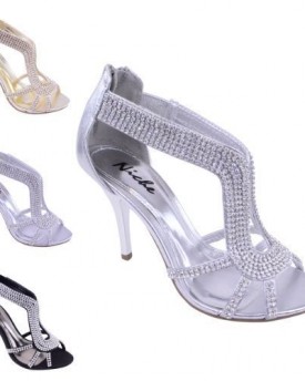 LADIES-WOMENS-PARTY-PROM-BRIDAL-EVENING-FASHION-HIGH-HEELS-SHOES-SANDALS-SIZE-UK-6-EU-39-US-8-Silver-Metallic-0