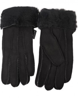 LAMBLAND-GENUINE-SHEEPSKIN-CUFFED-GLOVES-DB906-SM-BLACK-0