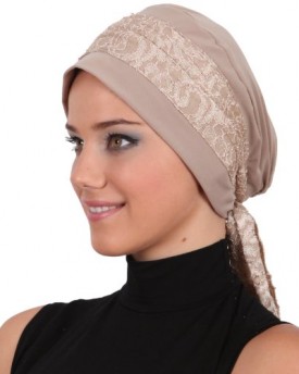 Lace-Embroided-Headwear-Beige-0