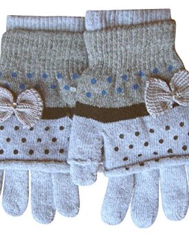 Ladies-2-in-1-Thermal-Winter-Gloves-Fingerless-Gloves-with-Bow-Detail-Grey-0