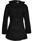 Ladies-Belted-Button-Hood-Jacket-Coat-Womens-8-10-12-14-UK-12-L-BLACK-0-0