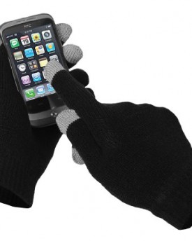 Ladies-Black-Knitted-Touch-screen-gloves-59336-0