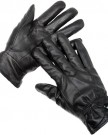 Ladies-Boxed-Black-Seamed-Leather-Gloves-With-Studded-Cuff-And-Fleece-Lining-SM-0