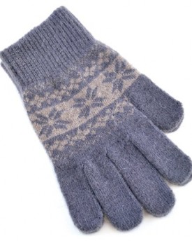 Ladies-Charcoal-Grey-Fairisle-Magic-Gloves-with-Angora-0
