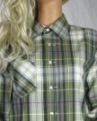 Ladies-Checked-Shirts-Long-Loose-Fit-Check-Blouses-with-Pockets-OLIVE-EU-44-UK-16-0-7