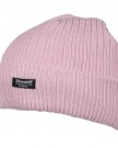 Ladies-Chunky-Ribbed-Thermal-Fleece-Lined-Outdoor-Snow-Winter-Beanie-Ski-Hat-Pink-0-0