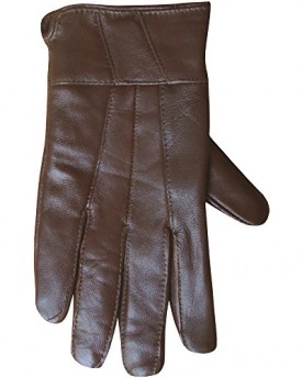 Ladies-Deluxe-Sheepskin-Leather-Fully-Lined-Soft-Winter-Gloves-Small-Chocolate-Brown-0