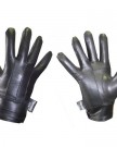 Ladies-Designer-Seamed-Button-Fasten-Thermal-Fleece-Lined-Leather-Driving-Glove-Black-LXL-0