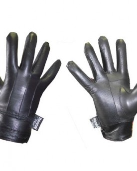 Ladies-Designer-Seamed-Button-Fasten-Thermal-Fleece-Lined-Leather-Driving-Glove-Black-LXL-0