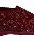 Ladies-Dunlop-BETSY-velcro-Boot-slippers-Burgundy-size-6-0-0