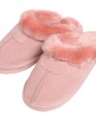 Ladies-EGO-Snugg-Suede-Mule-Slippers-With-Faux-Fur-Trim-Lining-Baby-Pink-UK-6-0-0