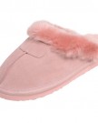 Ladies-EGO-Snugg-Suede-Mule-Slippers-With-Faux-Fur-Trim-Lining-Baby-Pink-UK-6-0