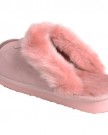 Ladies-EGO-Snugg-Suede-Mule-Slippers-With-Faux-Fur-Trim-Lining-Baby-Pink-UK-6-0-2