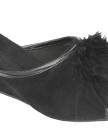Ladies-Famous-Dunlop-Boa-jewelled-wedge-heel-mule-slippers-size-6-UK-0-0