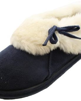 Ladies-Faux-Suede-Furry-Ankle-Bootee-Womens-Slippers-6-0