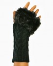 Ladies-Fur-Trimmed-cable-knit-mittenhand-warmer-glove-BLACK-0-0