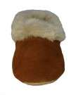 Ladies-Genuine-Sheepskin-Collar-Slippers-with-Soft-Sole-Brown-size-4-UK-0-2