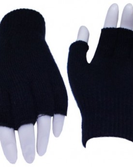 Ladies-Girls-Thermal-Designer-Fingerless-Gloves-For-Work-Typing-Touch-Screen-One-size-fits-all-Black-0