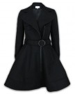 Ladies-JacketCoat-Womens-Jacket-Classy-Wool-Look-Belt-Long-Trench-Warm-Winter-New-20-Black-0