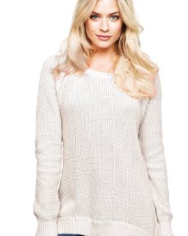 Ladies-Long-Ribbed-Jumper-Size-8-26-Womens-Plus-Sizes-4-colours-Cream-48-0