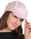 Ladies-Louise-Bakerboy-Cap-Button-Trim-Hat-Fashion-Accessory-Winter-Pink-0