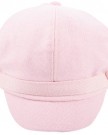 Ladies-Louise-Bakerboy-Cap-Button-Trim-Hat-Fashion-Accessory-Winter-Pink-0-2