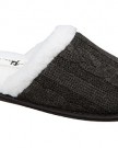 Ladies-Luxury-Knitted-Design-Mule-Premium-Slippers-Size-3-to-8-UK-Perfect-Christmas-Gift-7-to-8-UK-LARGE-Black-0