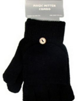 Ladies-Magic-Fingerless-gloves-with-mitten-cover-Available-in-a-choice-of-4-colours-Black-brown-Purple-and-Dark-Raspberry-PinkPerfect-Glove-for-Winter-weather--Black-0