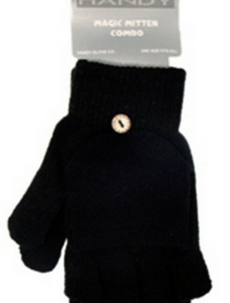 Ladies-Magic-Fingerless-gloves-with-mitten-cover-Available-in-a-choice-of-4-colours-Black-brown-Purple-and-Dark-Raspberry-PinkPerfect-Glove-for-Winter-weather--Black-0