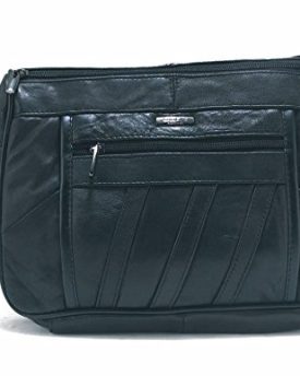 Ladies-Medum-Sized-Black-Nappa-Leather-Handbag-with-2-compartments-0