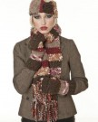 Ladies-Mix-Yarn-Headband-Scarf-and-Glove-Mitten-Set-Winter-Thermal-Fashion-Set-berry-0