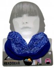 Ladies-Multifunctional-Neck-Warmer-Snood-Hat-Various-Colours-Designs-Blue-Flower-0