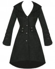 Ladies-New-Black-Gothic-Military-Jacquard-Steampunk-Floral-Brocade-Jacket-Coat-0